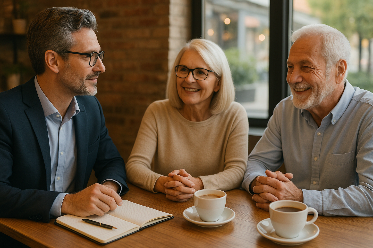 agent and couple - retirement